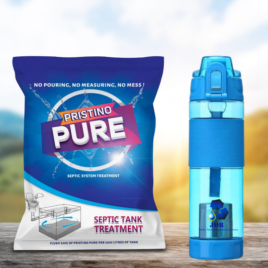 Alkaline Water Bottle, Powder Combo