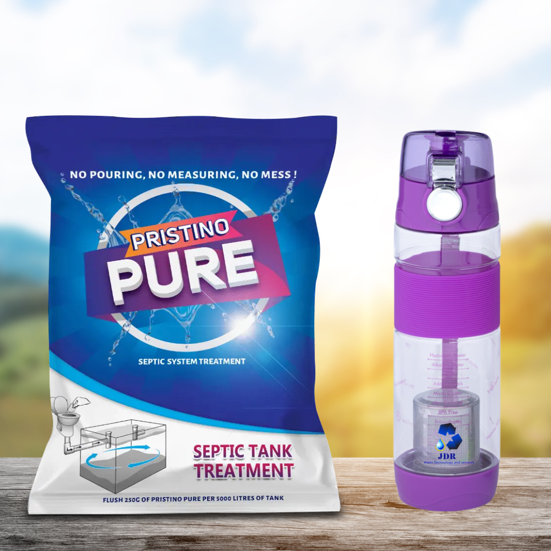 Alkaline Water Bottle, Powder Combo