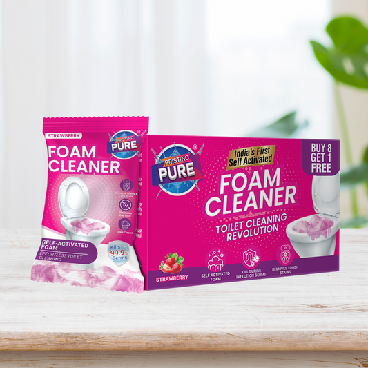 Pristino Pure Toilet Foam Cleaner — Pack of 4 piece (150g Each) - Combo