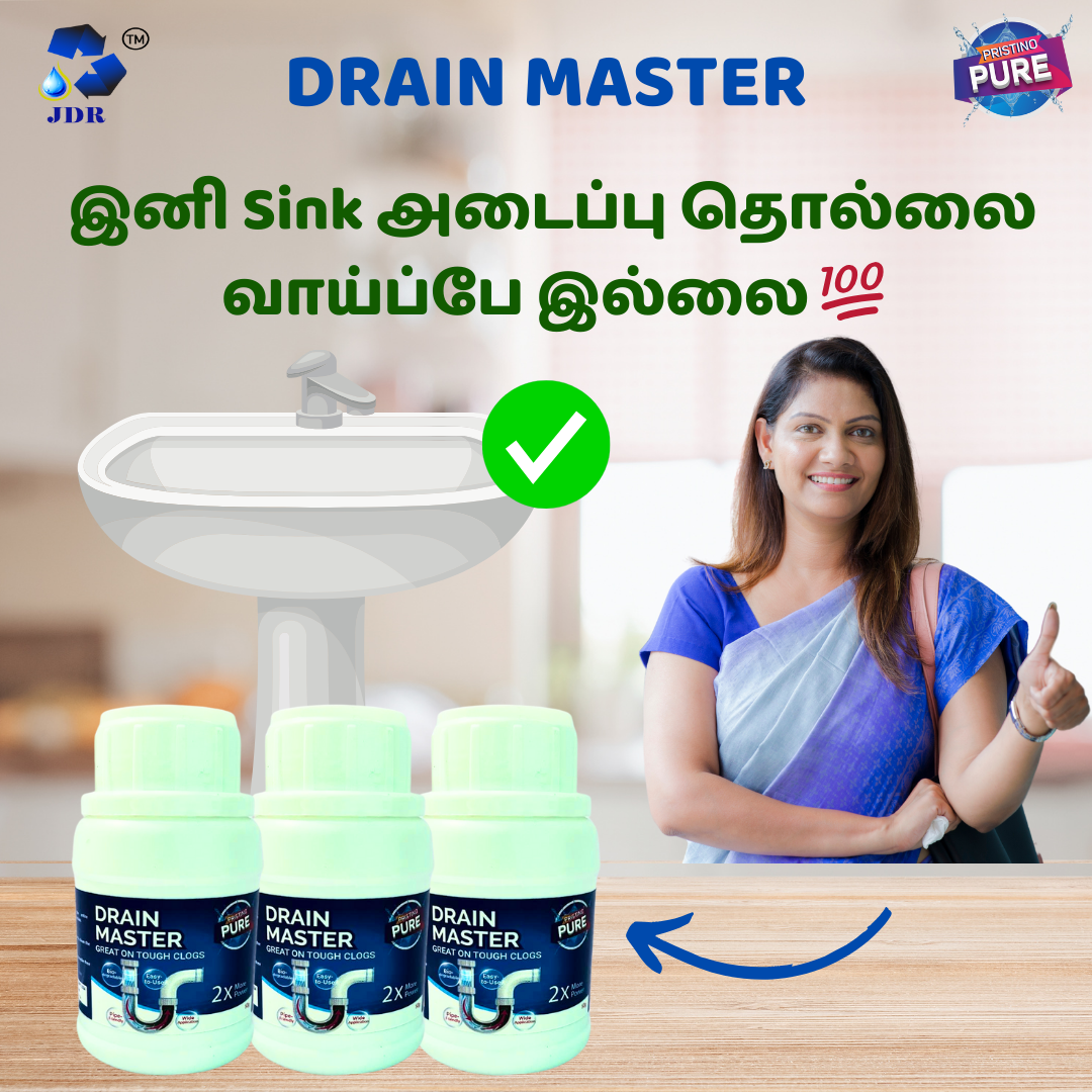 Powerful Drain Cleaning Powder,  - Pristino Pure Septic tank cleaning powder (COMBO )