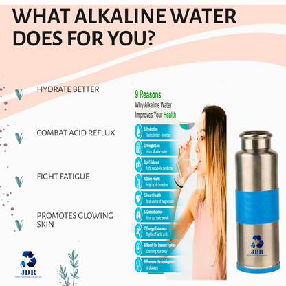 Alkaline water bottle, Food grade plastic