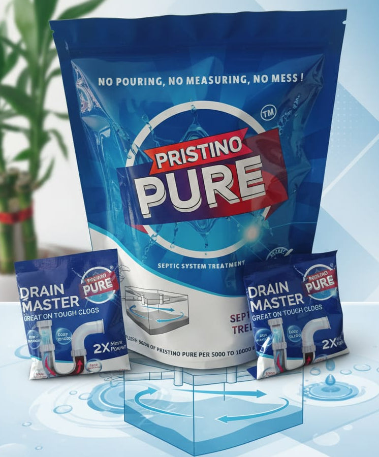 Powerful Drain Cleaning Powder 2, Pristino Pure Septic tank cleaning powder 1 (COMBO )