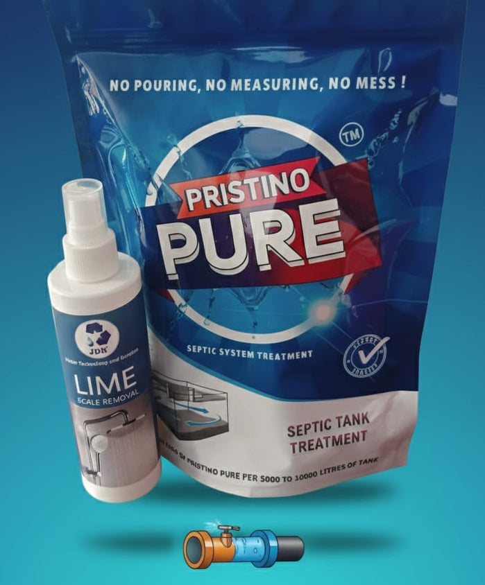 Pristino Pure Septic tank cleaning powder, JDR Lime Scale Remover (COMBO )