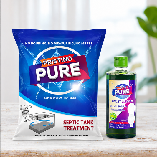 Toilet Cleaner Liquid - Pristino Pure Septic tank cleaning powder (COMBO )